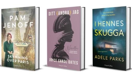 Psykologisk spänning från Adele Parks, noveller från Joyce Carol Oates, feelgood med hetta från Laurie Gilmore och en ny historisk roman från Pam Jenoff är några av nyheterna från HarperCollins