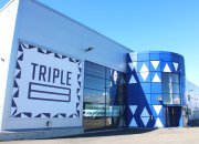 En affärsfastighet med namnet Triple B öppnade i Haparanda för att nå marknaden i tre länder