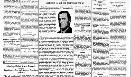 Nyheter om krig och fred – nu är de finlandssvenska tidningarna från 1940-talet tillgängliga på webben