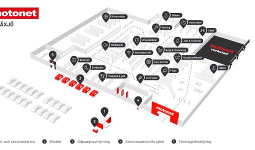 Motonet etablerar sig i Växjö – åttonde varuhuset i Sverige