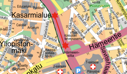 Grönbyggnadsarbete på Helsingforsgatan 2.11.-6.11.2026